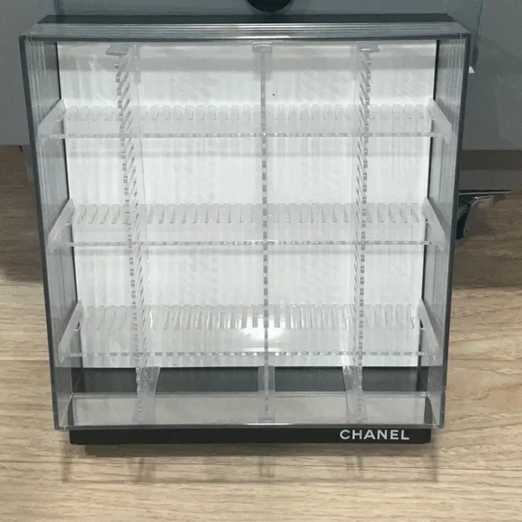CHANEL Clear and Black Makeup Organizer Store Display from 2017 - Picture 1 of 12